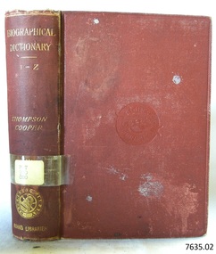 Book, A Biographical Dictionary Vol 2