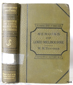 Book, Memoirs of William Lamb