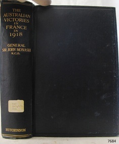 Book, The Australian Victories in France in 1918