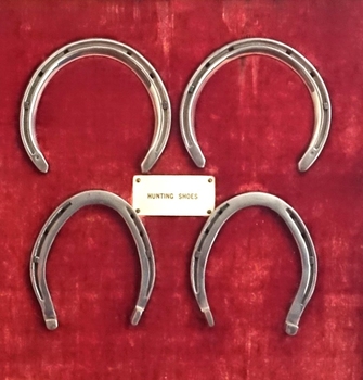 Two pairs of horseshoes, handmade