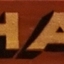 Gold leaf text on timber advertising the maker's name