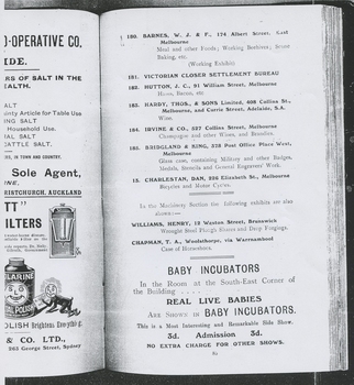Exhibition Catalogue 1907 with T A Chapman advertisement