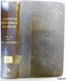 Book, A General Biographical Dictionary Vol 4