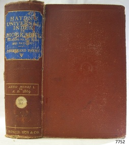 Book, Haydn's Universal Index of Biography