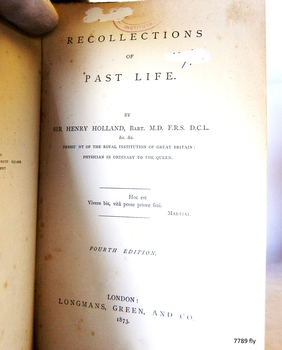 Black text and a stamp on the Fly page