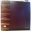 Brown hard cover with embossed gold sping