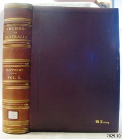 Hard cover with gold embossed text