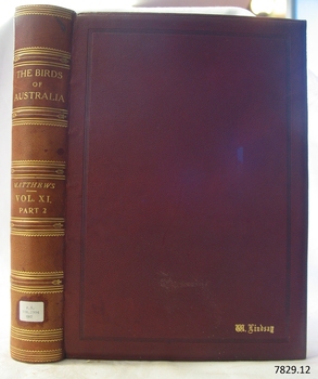 Hard cover with gold embossed text