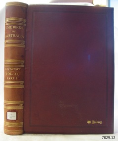 Hard cover with gold embossed text