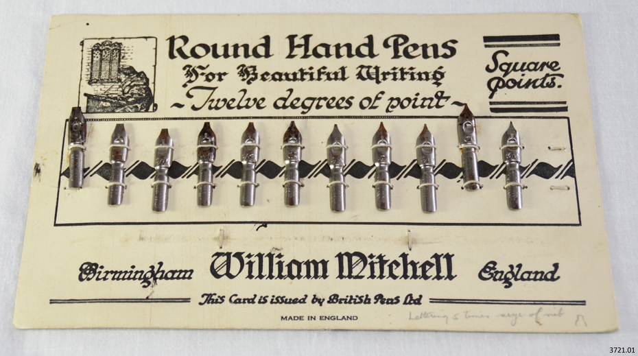 Vintage William Mitchell Pedigree Round Hand Dip Pen Nib No 4