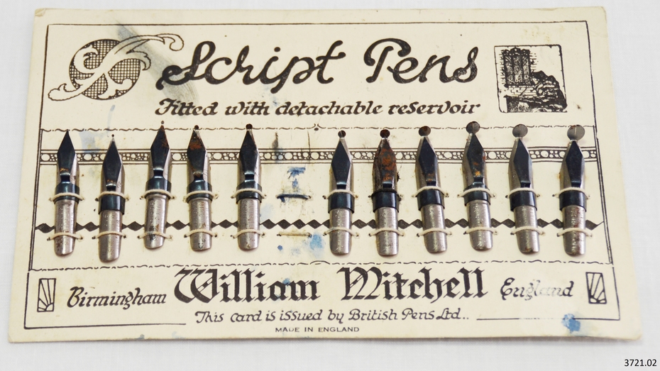 4 No Vintage William Mitchell Pedigree Round Hand Dip Pen Nib 