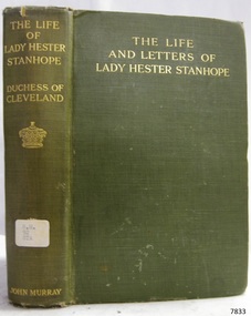 Book, The Life and Letters of Lady Hester Stanhope
