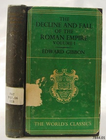 Book, The Decline and Fall of The Roman Empire Vol 1