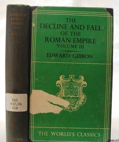 Book, The Decline and Fall of The Roman Empire Vol 3