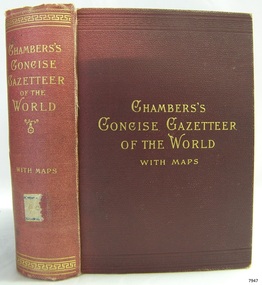Book, Chambers Concise Gazetteer of The World