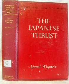 Book, Australia in the War of 1939-1945 The Japanese Thrust
