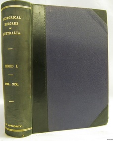 Book, Historical Records of Australia Series 1 Vol 19