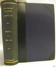 Book, Historical Records of Australia Series 1 Vol 20