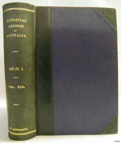 Book, Historical Records of Australia Series 1 Vol 22
