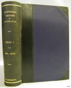 Book, Historical Records of Australia Series 1 Vol 23