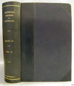 Book, Historical Records of Australia Series 3 Vol 2