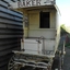 Front of baker's wagon with driver's step and awning