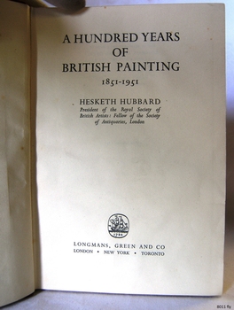 Cream page with black print and ship logo of Longmans, Green & Co.