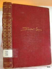 Book, Elmer Gantry, 1930
