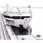 Black and white photograph, bow of REGINALD M with painted name