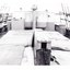 Photograph, black and white, deck of REGINALD M with figure on board
