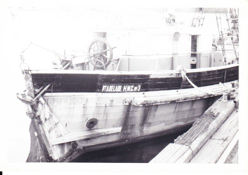Photograph with REGINALD M registered port's name "PT ADELAIDE H.M.C. NO. 3"