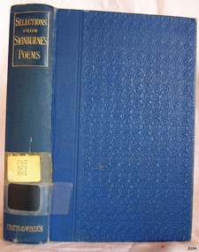 Book, Selections from The Poetical Works of Algernon Charles Swinburne