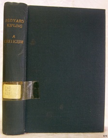 Book, Rudyard Kipling a Criticism