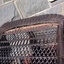 Close-up of the serpentine weaving work on the backrest
