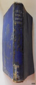 Royal blue hardcovers with silver embossed title on spine