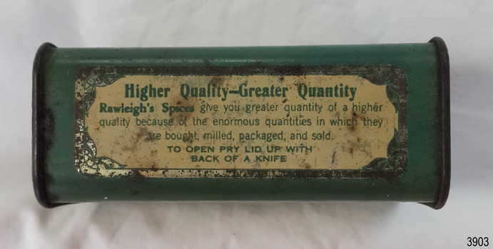 Label's text about Higher Quality Greater Quantity