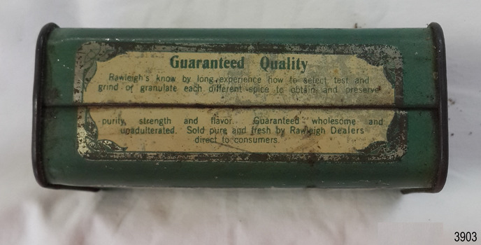 Text on label is about Guaranteed Quality