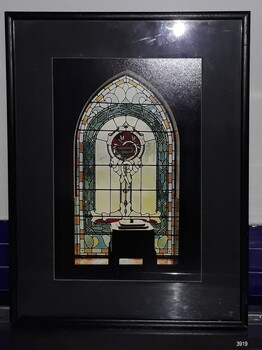 Picture is in black timber frame with black matt