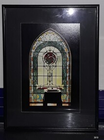 Picture is in black timber frame with black matt