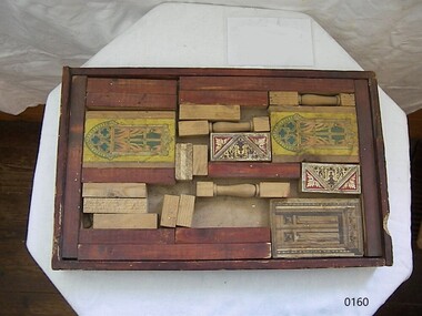 Leisure object - Childs building game, Mid to late 19th century