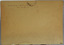 Handwritten inscription on top left corner. String attached to top for hanging.