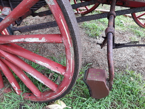 close-up of the block brake