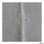 Symbol of a cross in white thread on white cotton fabric
