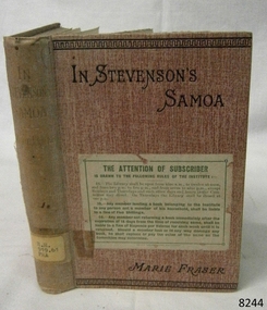 Book, In Stevensons Samoa