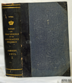 Book, Votes and Proceedings of the Legislative Assembly 1885 Vol 1