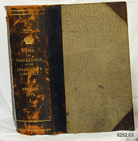 Book, Votes and Proceedings of the Legislative Assembly 1888 Vol 1