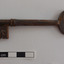 Heavy iron latch key with oval handle