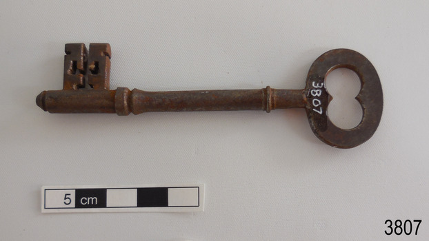 Other side of oval latch key