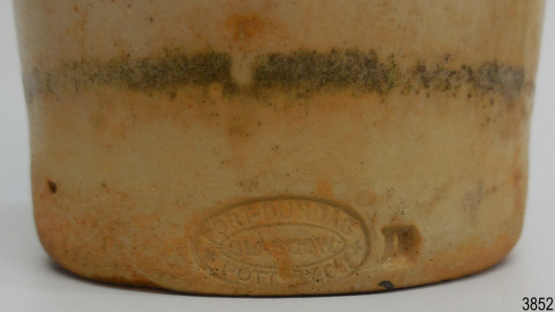 Discolouration and maker's mark showing