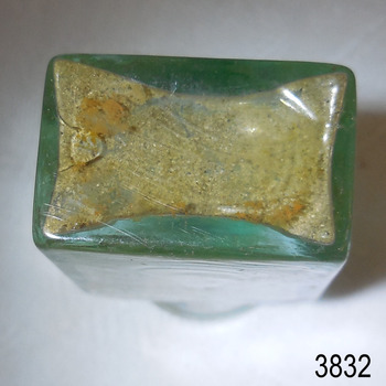 Base has varying thickness of glass